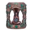 7cm Mutter Gaia Teelichthalter: Gemalte Erdgöttin, Muttergöttin Figur. Kerzenständer mit detaillierter Mutter Erde Statue.