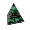 Grüne Orgon Pyramide 15cm mit Kugel. Orgonit Pyramide mit Heilsteinen und Metalle für positive Orgonenergie.