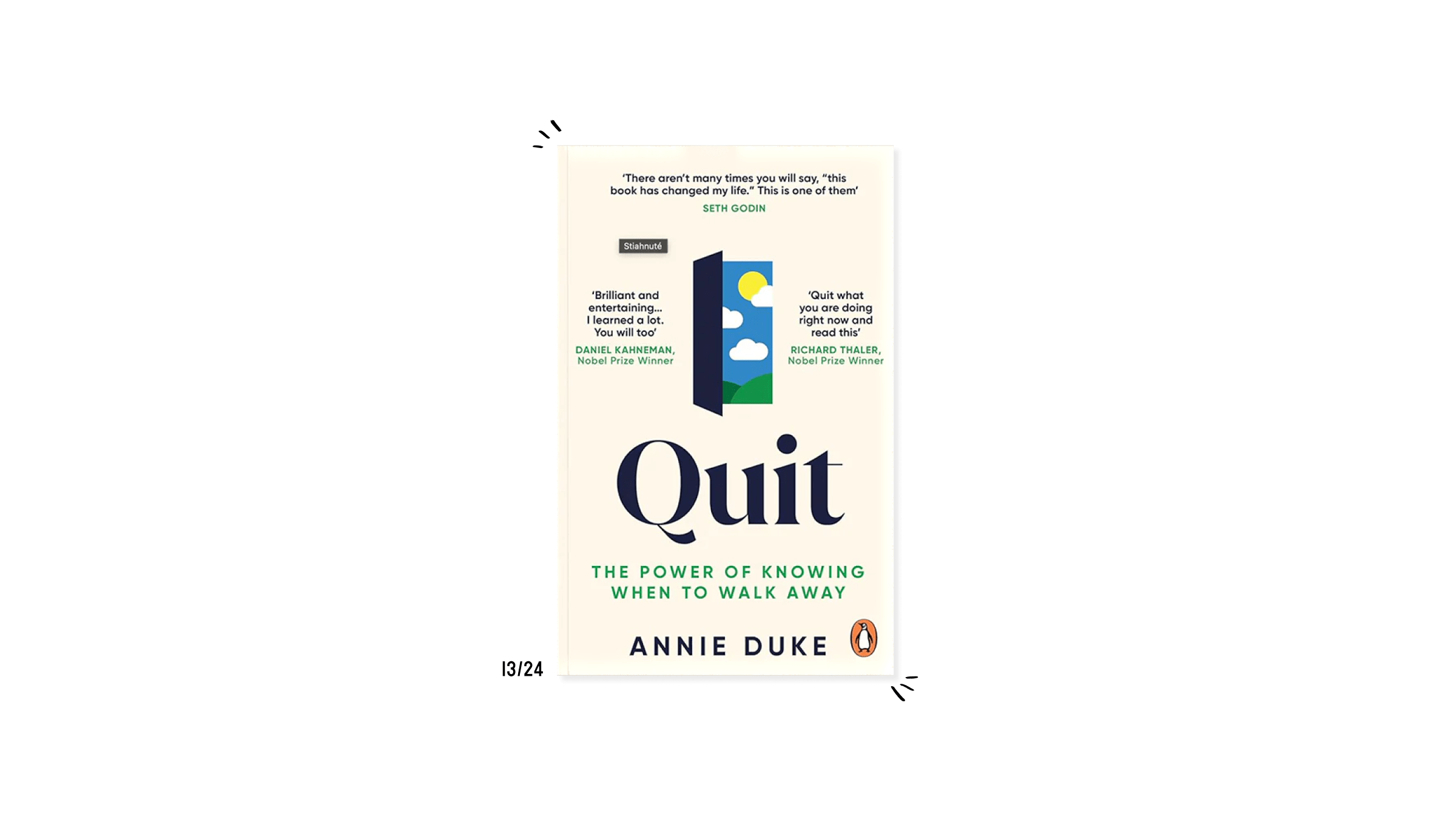 Transponiertes Bild von Quit von Annie Duke